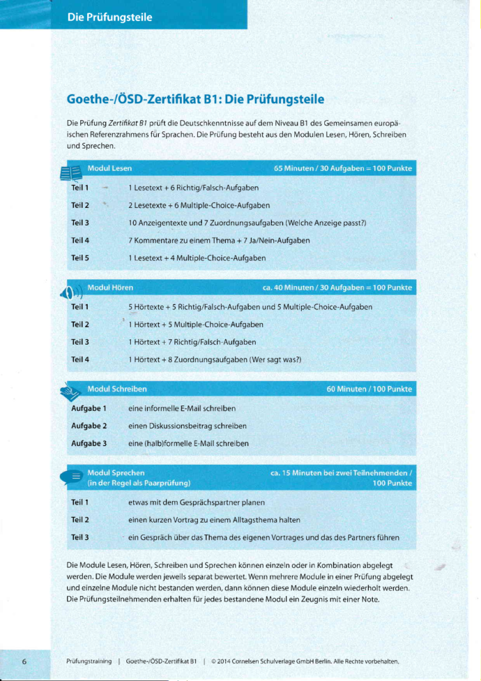 ⁦Prüfungstraining Goethe-/ÖSD-Zertifikat B1 MIT DVD⁩ - الصورة ⁦5⁩